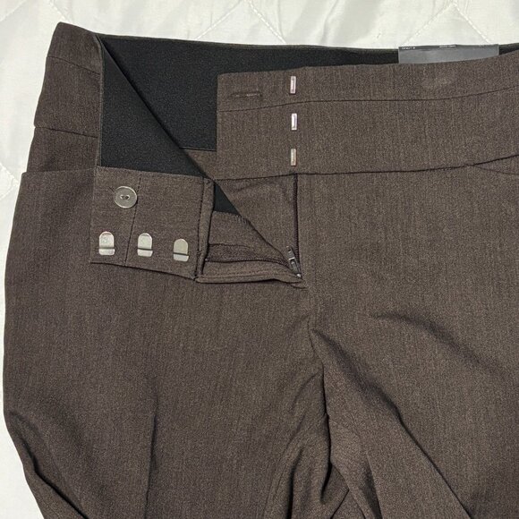 Maurices Women’s Brown Bootcut Dress Pants Size 4 Long Stretch Career Work - Picture 4 of 7